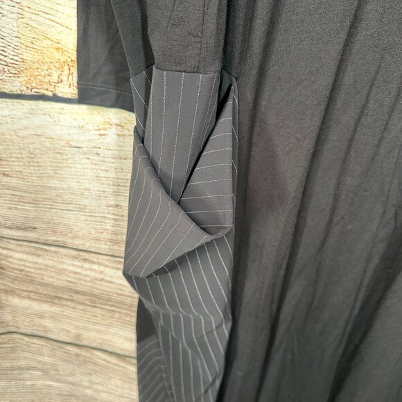 Tekbika By Alembika Dress Womens Size 3 Black Asymmetrical Pullover Long Sleeve - Picture 5 of 16